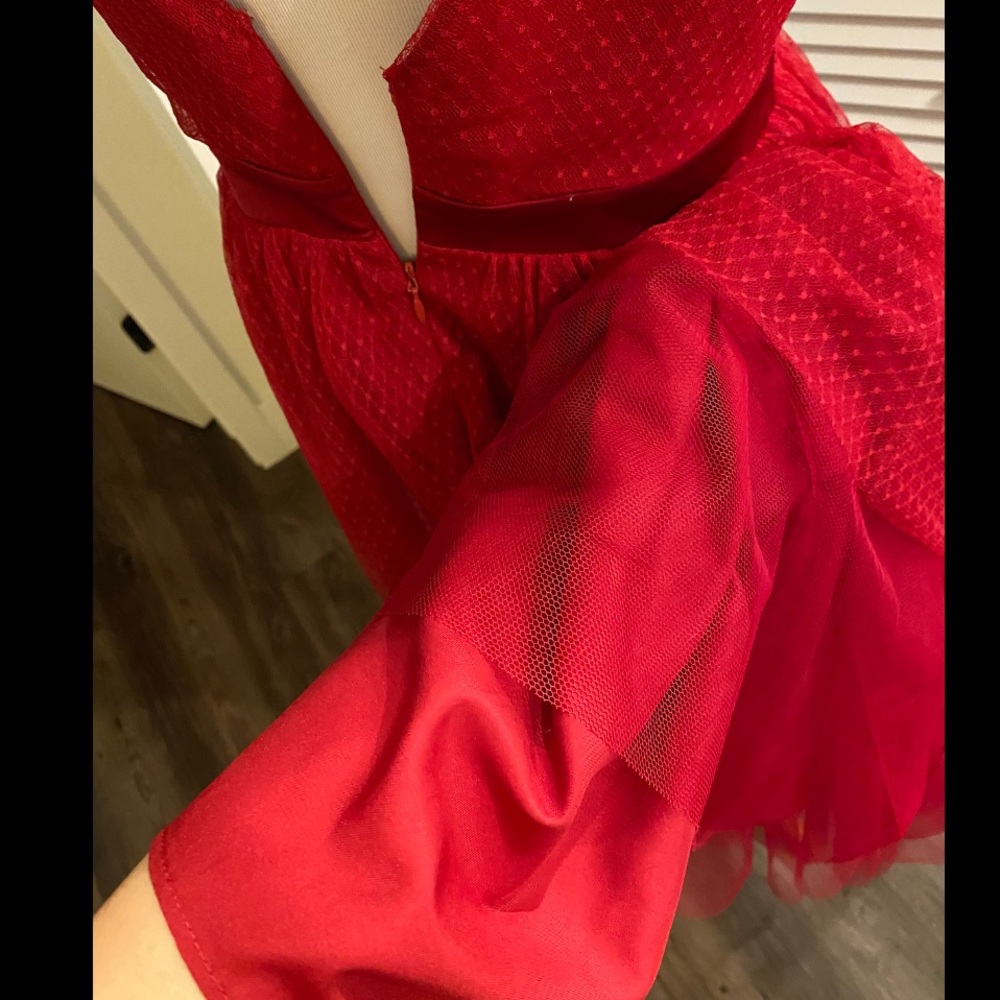 3 for $50✨ Red tulle dress - Picture 6 of 9